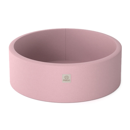 Misioo Pool mit Kugeln, rosa, rund, Baumwolle, smart, 90x30, 200 Kugeln: pearl hellrosa, silber, pearl