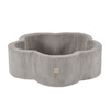 MISIOO Bassin de fleurs sèches, 95x30, beige, velours côtelé de qualité supérieure, Floral Fun Zone