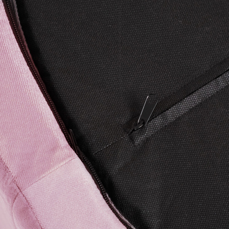 MISIOO Trockenbecken, 90x40 cm, rund, rosa, Samt, Samt