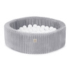 MISIOO Trockenbecken, 90x30 cm, rund, grau, Puffy Lamell