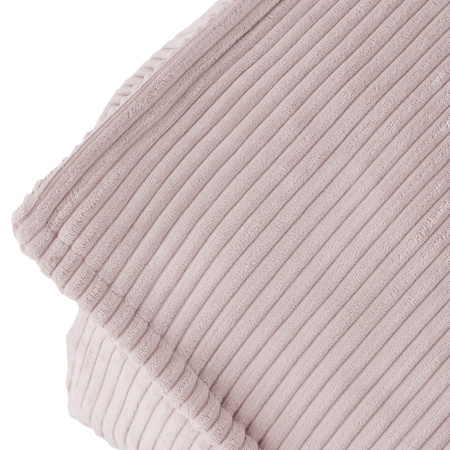 MISIOO Puffy Square Fotel, 77x67x50, jasny róż, sztruks premium