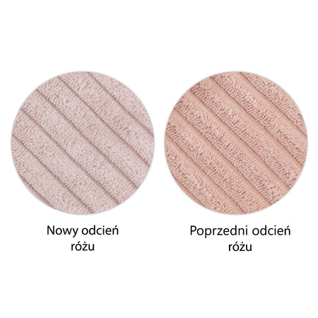 MISIOO Suchy basen kwiatek, 95x30, jasny róż, sztruks premium, Floral Fun Zone