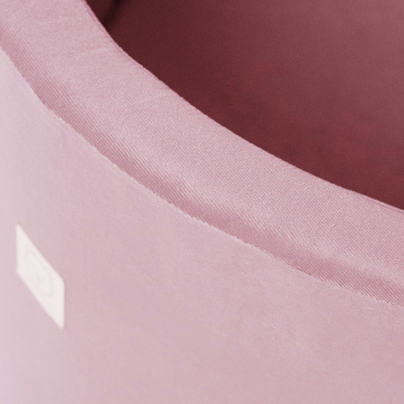 MISIOO Trockenbecken, 90x40 cm, rund, rosa, Samt, Samt