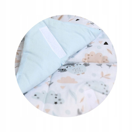 LAMA LOVE Rożek niemowlęcy, 80x80, Zwierzątka leśne