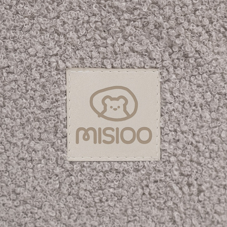 MISIOO Trockener Blumenpool, 95x30 cm, graues Lammfell (+ 200 Kugeln silber, perlmutt, transparent), Floral Fun Zone