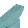 MISIOO Kinder Chaiselongue, Liege, 145x35x45cm, hochwertiger blauer Kord