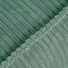 MISIOO pouf, 60x60 cm, coussin de sol, vert, velours côtelé de qualité supérieure