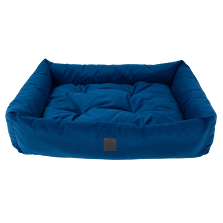 Couch Bett Velvet navy blau 75x55cm