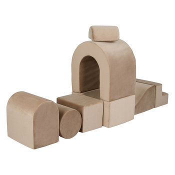 Misioo Spielplatz Schloss ohne Pool, gold (beige), Samt