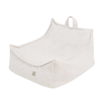 MISIOO Puffy Square Sessel, 77x67x50cm, creme, Lammfell