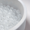 MISIOO Trockener Billardball, 6 cm, transparent