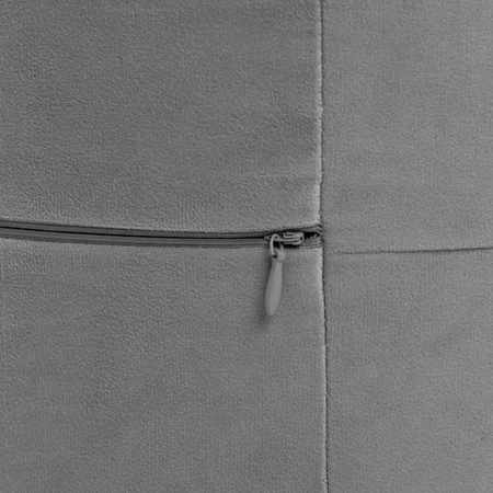 MISIOO Pufa, 40x30 cm, okrągła, szary