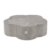 MISIOO Bällebad mit Matte, 95x30, beige, Premium Cord, Floral Fun Zone, 200 Kugeln: perl, gold, transparent