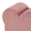 MISIOO Teddybär-Pouffe, 46x25 cm, rosa, hochwertiger Kordsamt