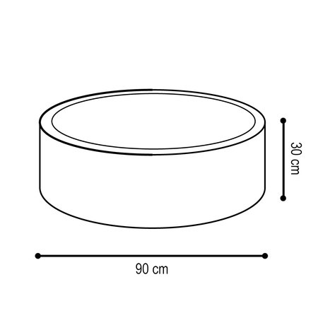 Misioo Basen z piłkami, beżowy, okrągły, sztruks premium, 90x30, 200 piłek: perłowy, żółty, złoty