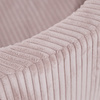 Misioo Ball pool, light pink, round, premium corduroy, 90x30, 200 balls: pearl, light pink, gold