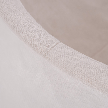 MISIOO Trockenbecken, 90x30 cm, rund, cremefarben, Lammfell