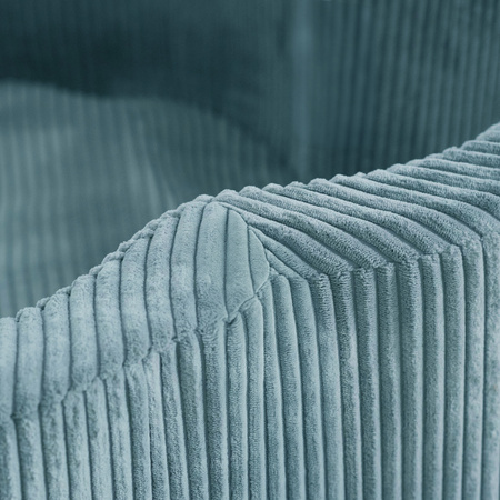 MISIOO Suchy basen kwiatek, 95x30, niebieski, sztruks premium, Floral Fun Zone, 300 piłek: perłowy, perłowy miętowy, srebrny