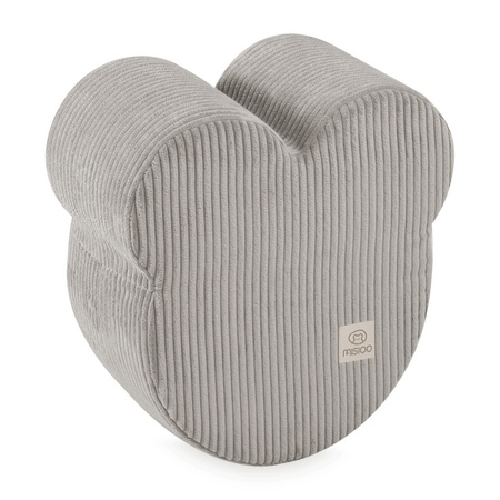 MISIOO Bärchen Sitzsack, 46x25 cm, beige, hochwertiger Kordsamt