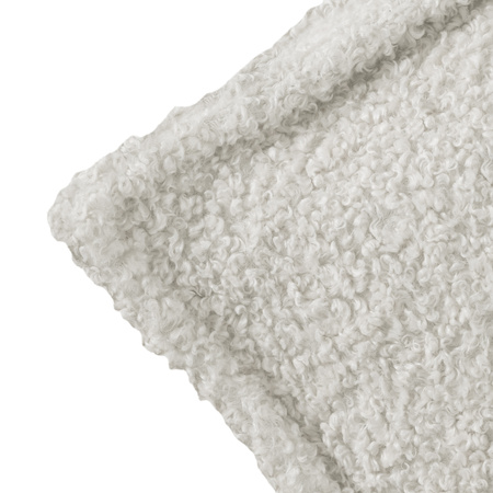 MISIOO Pouf, 60x60 cm, Bodenkissen, creme, boucle premium