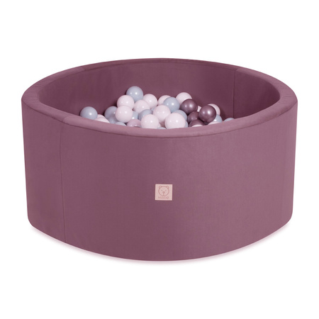MISIOO Trockenbecken, 90x40 cm, rund, fliederfarben, Samt