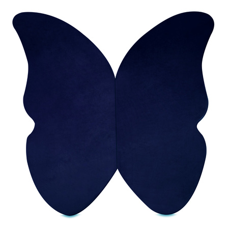 MISIOO Mata, 138x138x5cm, motyl, granatowa ,velvet