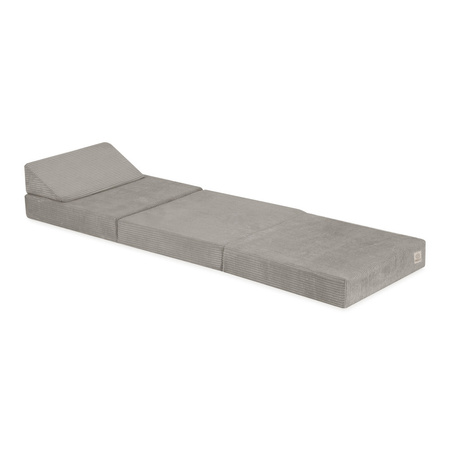 MISIOO Foldie große Matratze mit Kopfstütze, beige premium corduroy