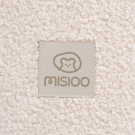 MISIOO Dry Pool, rund, 90x30 cm, cremefarbenes Lammfell (+ 200 Kugeln gold, perlmutt, transparent)
