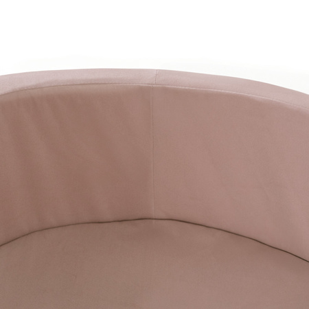MISIOO Bällebad, 90x30 cm, rund, gold (beige), Samt, Samt
