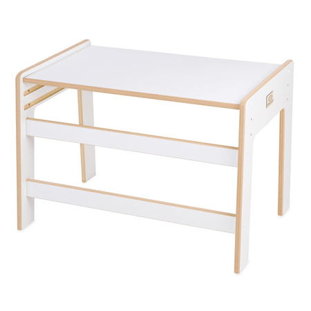 MISIOO Babystuhl + Tisch Set, weiß, SmartSeat, Holzspiel