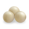 MISIOO Dry Ball Pool, 90x30 cm, rund, Creme, Softie Canvas, 200 Bälle: pearl, gold, light pink pearl