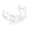 MISIOO Babywippe mit Sitzbank, weiß, Wooden Play