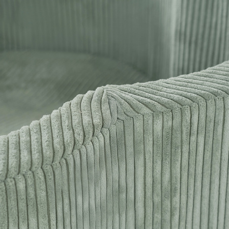 MISIOO Suchy basen kwiatek, 95x30, zielony, sztruks premium, Floral Fun Zone, 300 piłek: perłowy, perłowy miętowy, srebrny