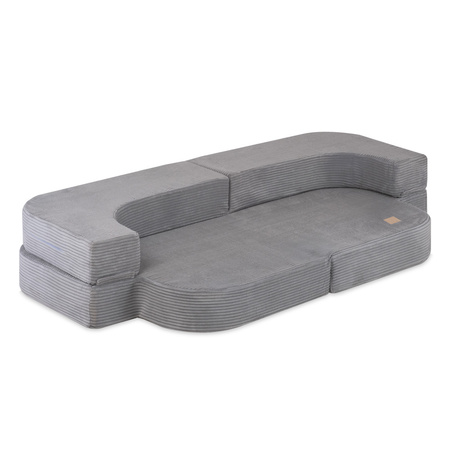 MISIOO Sofa Bed Foldie, szary sztruks premium