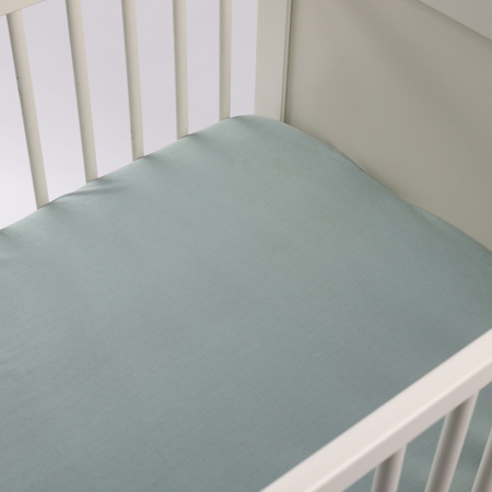 LAMA LOVE Prześcieradło do łóżeczka, 120x60, Zielone
