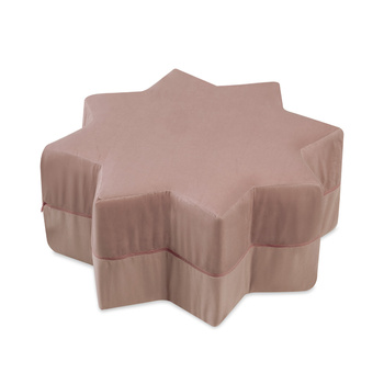 MISIOO Pufa, 54x25 cm, gwiazda, złoty (beżowy)