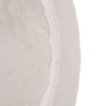 MISIOO Suchy basen, 90x30 cm, okrągły, kremowy, polar