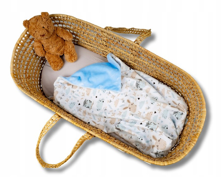 LAMA LOVE Baby-Decke, 65x100, Waldtiere