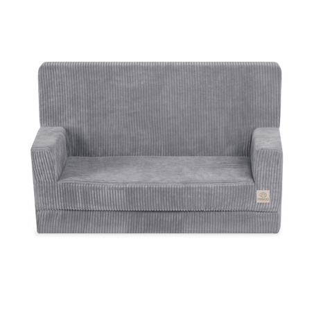 MISIOO Sofa z podłokietnikami Foldie, szary sztruks premium