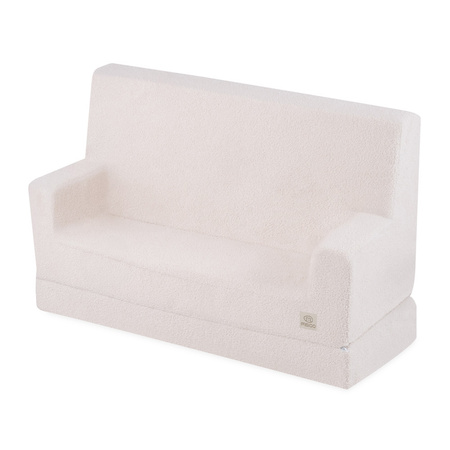 MISIOO Sofa z podłokietnikami Foldie, kremowy baranek