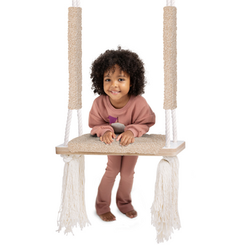 Misioo Huśtawka pokojowa, płaska, beżowy, boucle premium