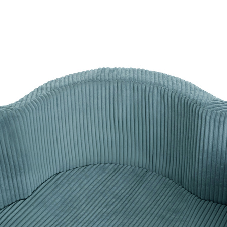 MISIOO Bällebad, 95x30, blau, Premium-Cord, Floral Fun Zone