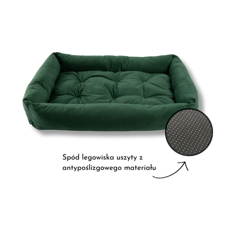 Legowisko kanapa Velvet Zielony 75x55cm