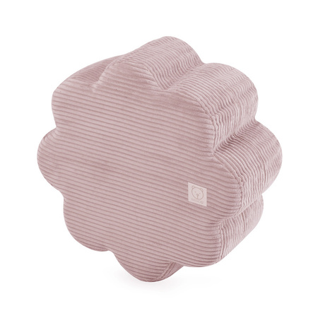 MISIOO Flower pouf, 54x25 cm, light pink, premium corduroy