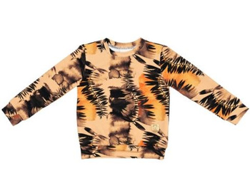 Misioo Sweatshirt mit Kordelzug, Forest Leaves 68/74