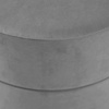 MISIOO Pufa, 40x30 cm, okrągła, szary