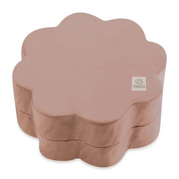 MISIOO Hocker, 54x25 cm, Blume, gold (beige)