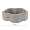 MISIOO Bassin de fleurs sèches, 95x30, beige, velours côtelé de qualité supérieure, Floral Fun Zone
