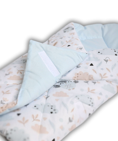 LAMA LOVE Baby Kornett, 80x80, Waldtiere