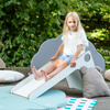 MISIOO Kinderrutsche aus Holz, weiß, Holzspielzeug